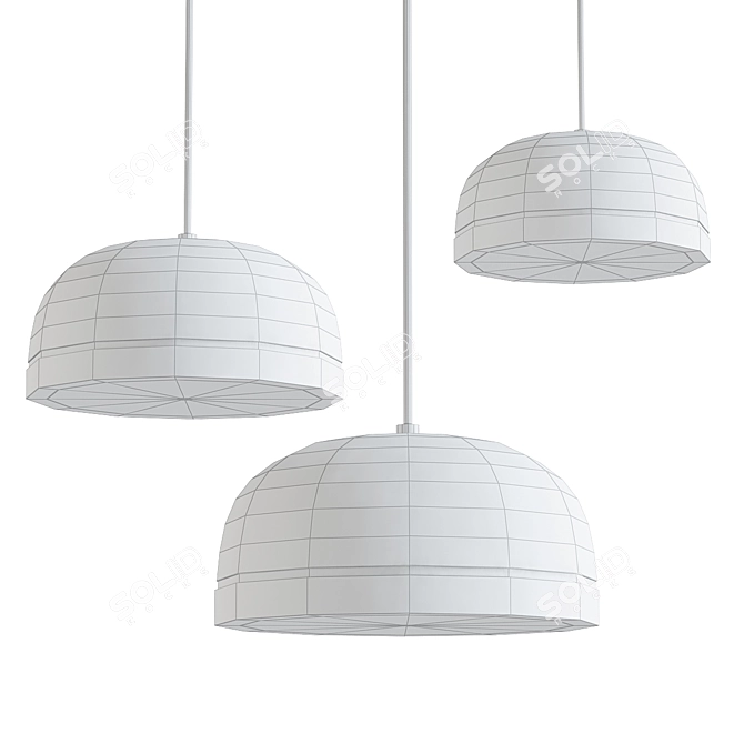 Ragi Round Pendant Light 3D model image 2