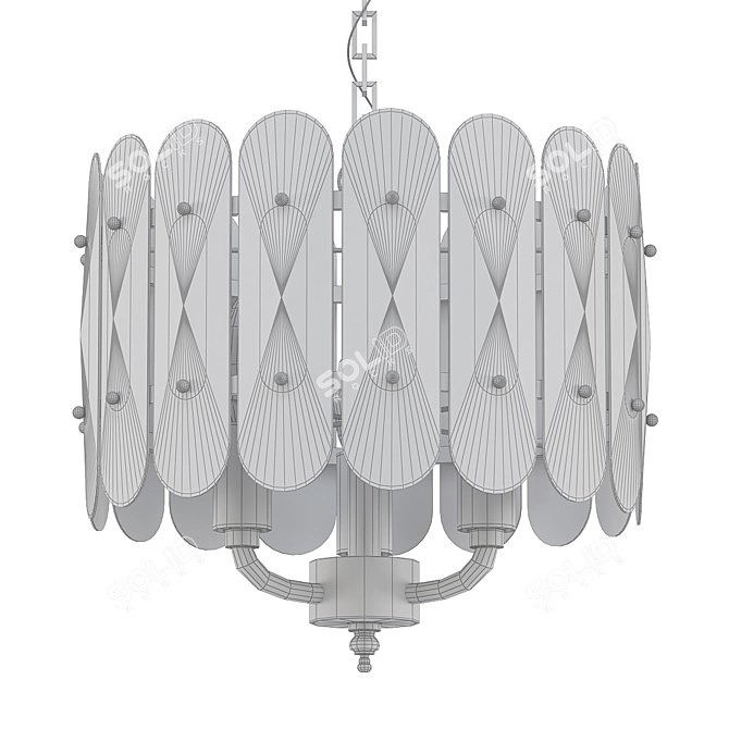 Elegant Catarina Chandelier 33 3D model image 2