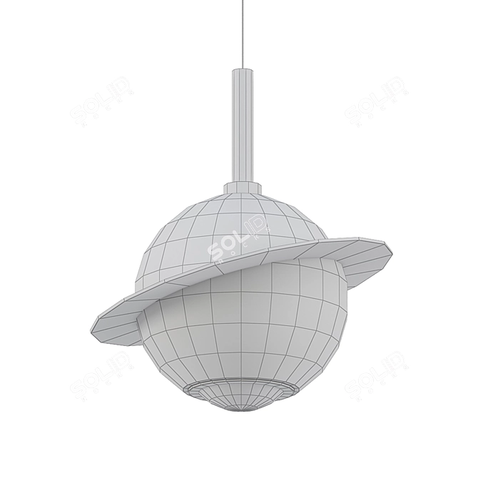 Marble Saturn Pendant - REMI 3D model image 2