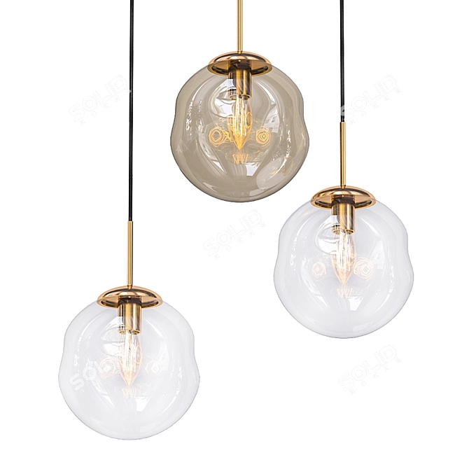 Radiant Globe Pendant Light 3D model image 1