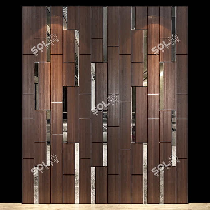 Stylish Wall Panel 29: Elevate Your Space! 3D model image 1