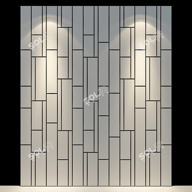 Stylish Wall Panel 29: Elevate Your Space! 3D model image 2