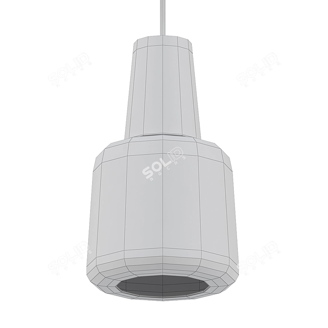 Marble Elegance Pendant Light 3D model image 2