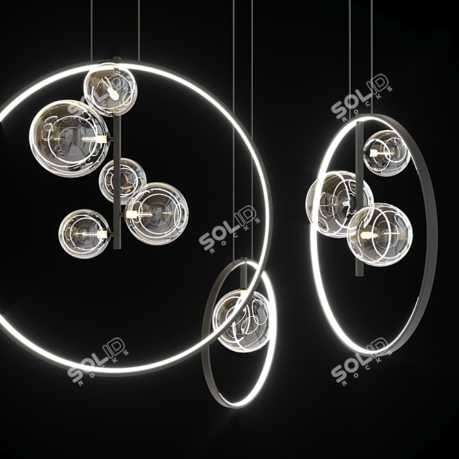 Minimalist Pendant Light Collection 3D model image 1