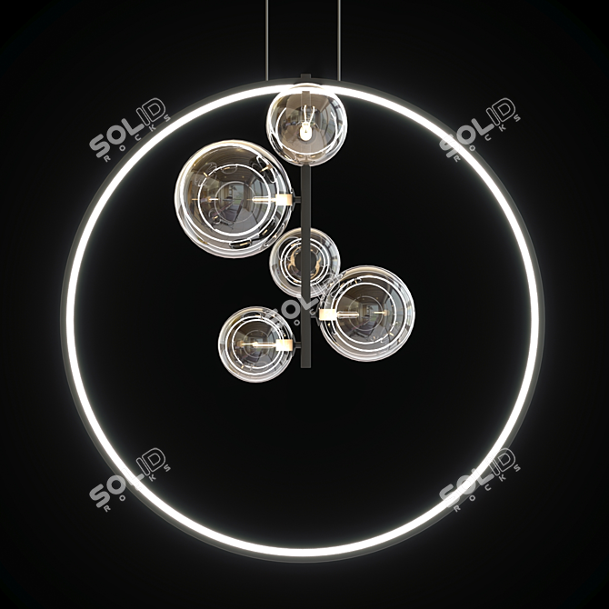 Minimalist Pendant Light Collection 3D model image 2