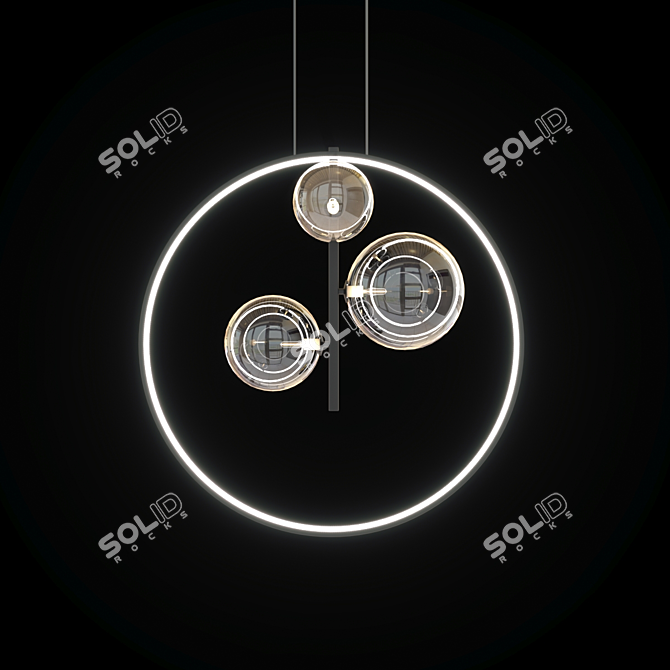 Minimalist Pendant Light Collection 3D model image 3