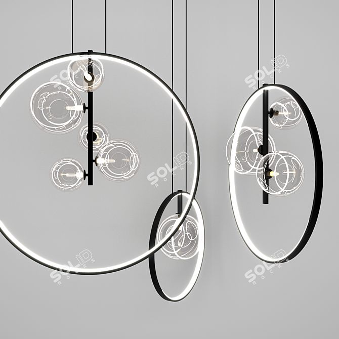 Minimalist Pendant Light Collection 3D model image 6