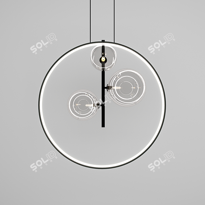 Minimalist Pendant Light Collection 3D model image 8