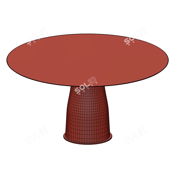 Elegant Camden Dining Table by Kelly Wearstler 3D model image 4