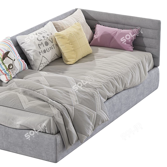 Modern Sofa Bed in 2 Stylish Colors | 90x200 cm  3D model image 4