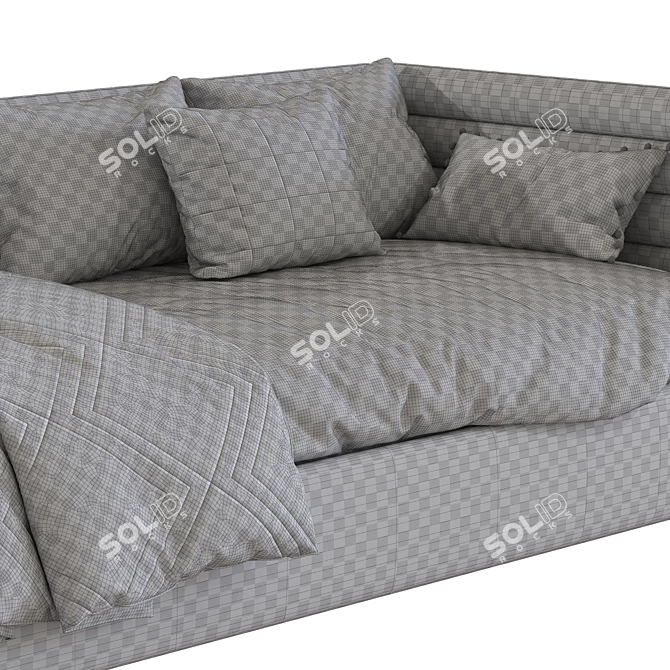 Modern Sofa Bed in 2 Stylish Colors | 90x200 cm  3D model image 5