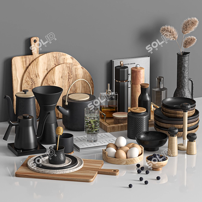 Kitchen Essentials Set 2018 3D model image 1