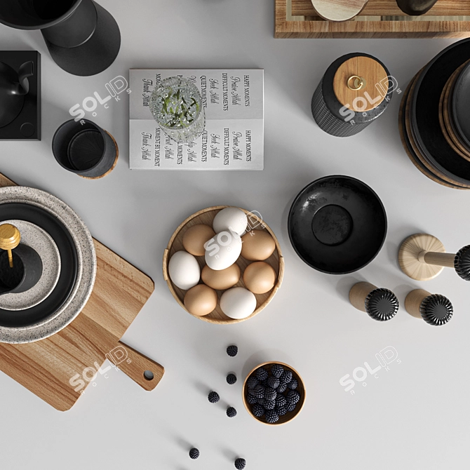 Kitchen Essentials Set 2018 3D model image 3