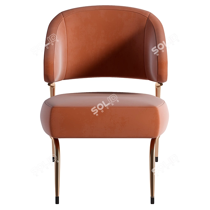 Elegant Armchair with 3Ds Max 2014 and Corona 2 Rendering 3D model image 2