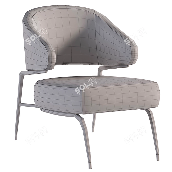 Elegant Armchair with 3Ds Max 2014 and Corona 2 Rendering 3D model image 4