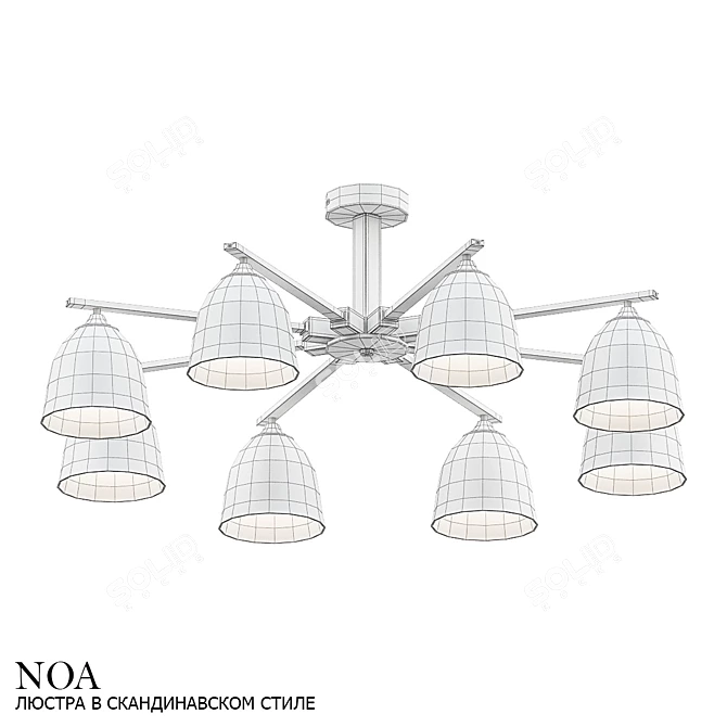 Noa Scandinavian Style Pendant 3D model image 2