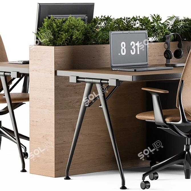 Modern Office Furniture Set: Employee 29 3D model image 3