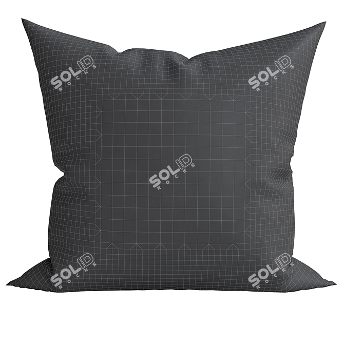 Elegant Home Décor Pillows 3D model image 2