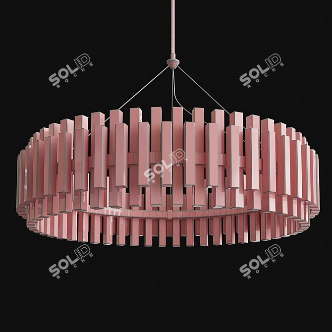 Phoebe Crystal LED Chandelier 3D model image 4