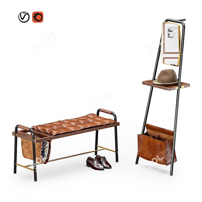 Modular Seating System: Luxury Valet 3D model image 1