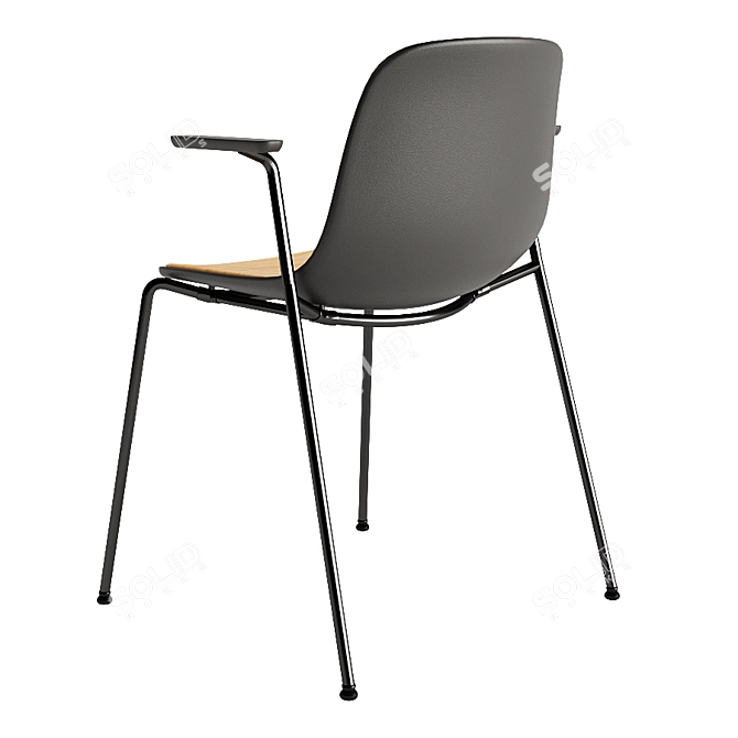 Elegant Seela S316 Chair by Lapalma 3D model image 2