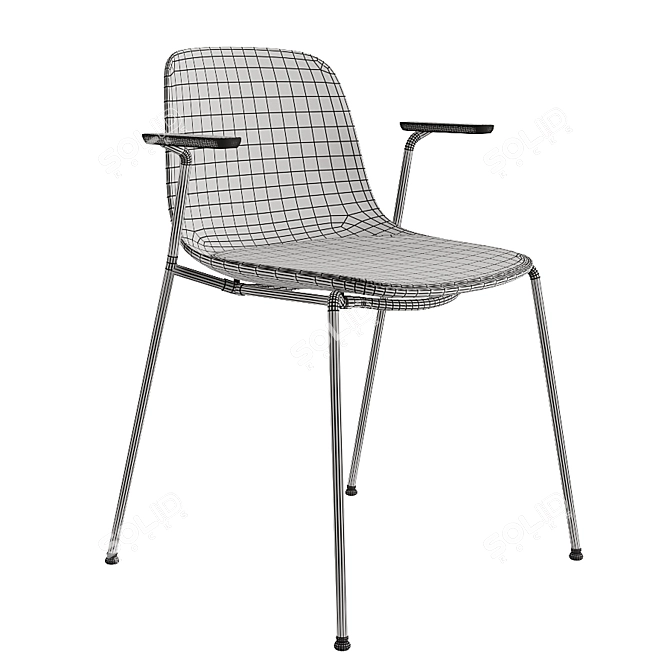 Elegant Seela S316 Chair by Lapalma 3D model image 3