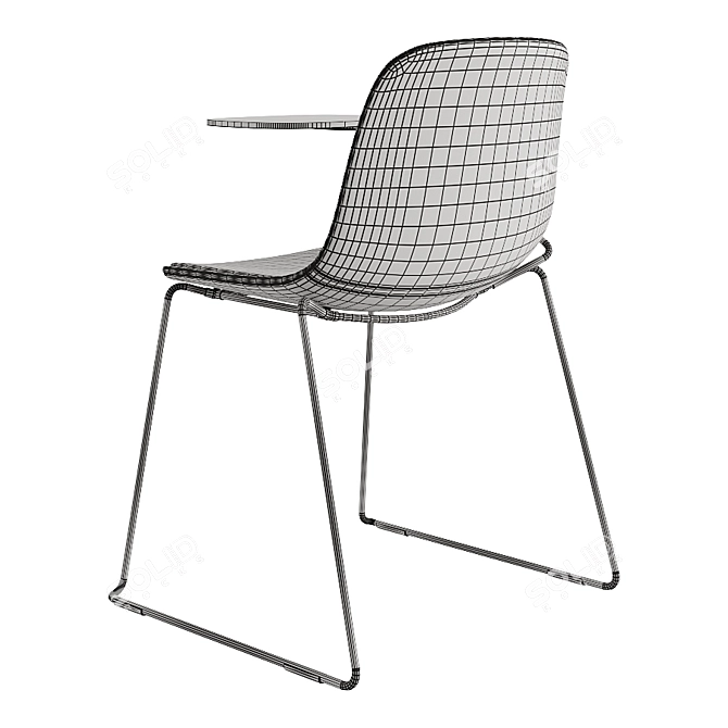 Elegant Seela S315 Chair: Perfect Blend of Style and Comfort! 3D model image 5