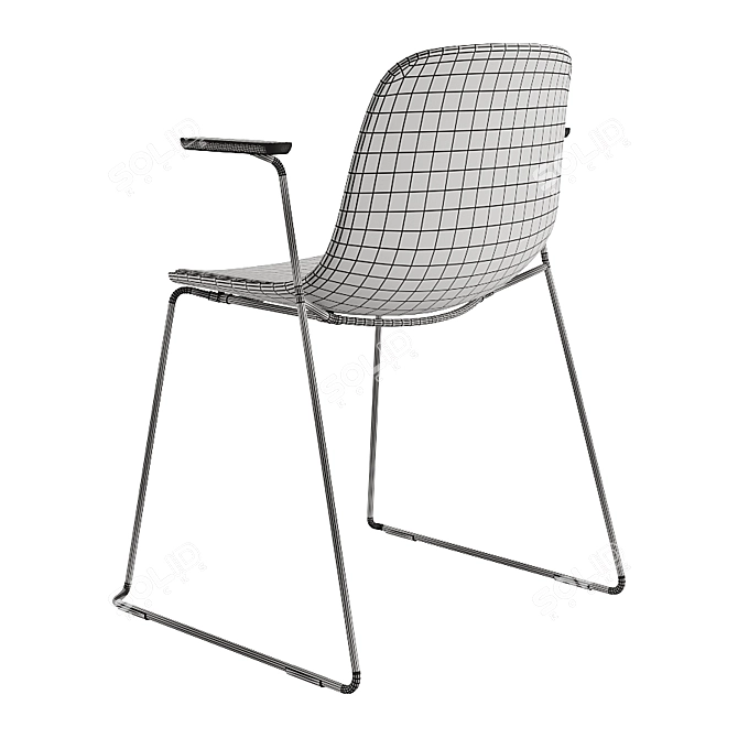 Elegant Seela S314 Chair 3D model image 4