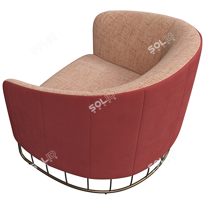 Tonella Armchair: Stylish Comfort and Elegance 3D model image 4