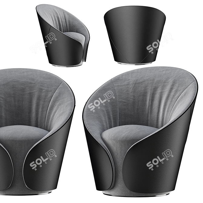 Comfort Elegance: MAMA Armchair 3D model image 5
