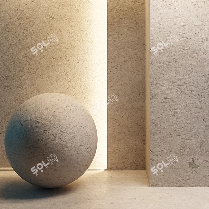 Seamless Plaster Texture 3D model image 1