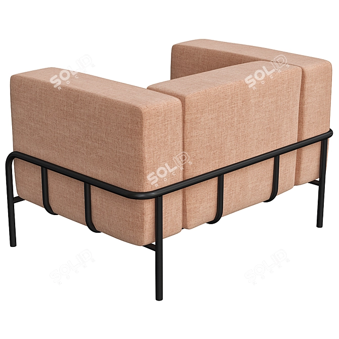 Modern Cache Lounge Chair: Stylish Comfort for Your Outdoor Space 3D model image 3