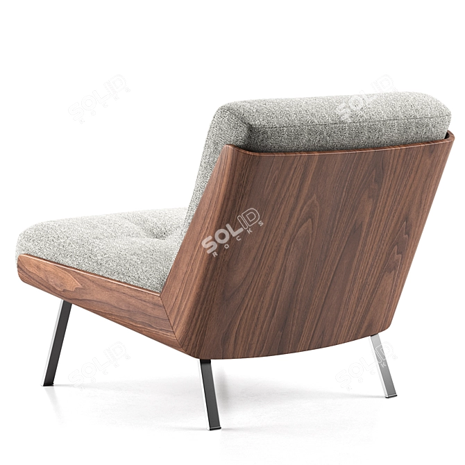 Elegant Daiki Sofa by Minotti 3D model image 5