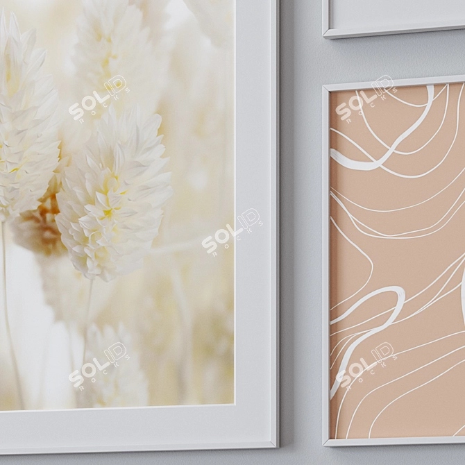  Versatile Photo Frames Set - 1086 3D model image 2