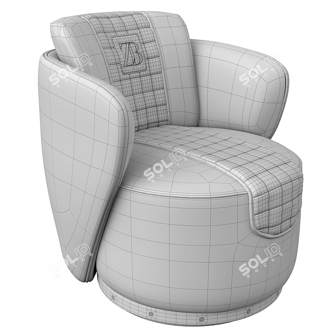 Quilted Luxury: Bruno Zampa Beverly 3D model image 7