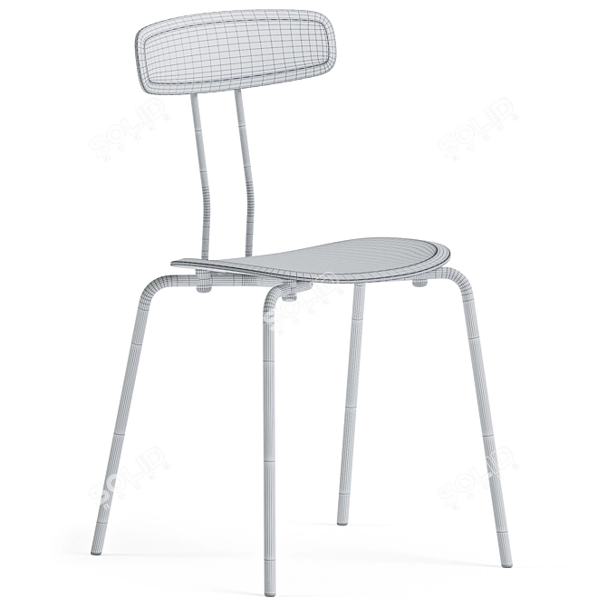 Elegant Okito Chair: Sleek Sophistication 3D model image 5