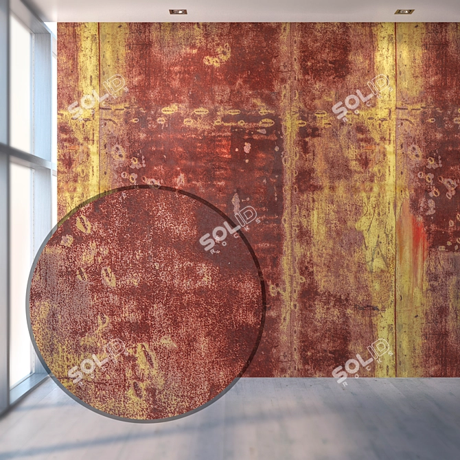 Rustic Metal Texture 3D model image 1