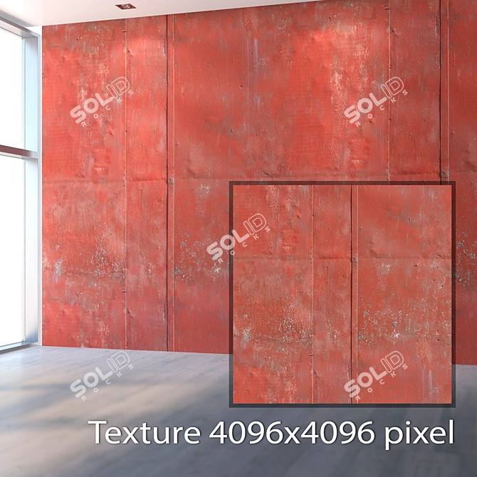 Title: Seamless Metal Texture Set 3D model image 2