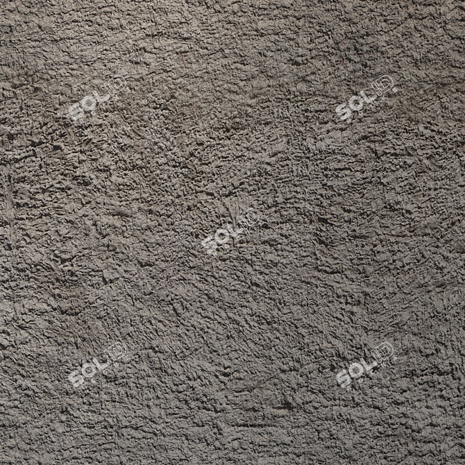 Seamless Rough Plaster Texture 3D model image 3