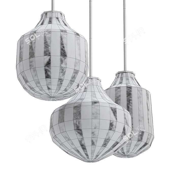 Dynamic Dream Circus Pendant Light 3D model image 2