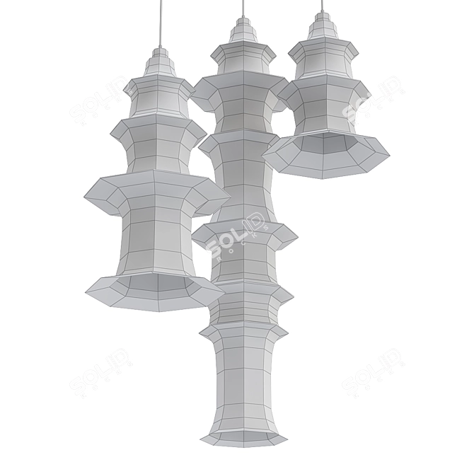 Minimalist Pendant Lamp 3D model image 2