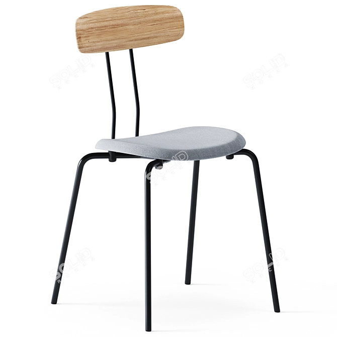 Elegant Okito Ply Chair 3D model image 3