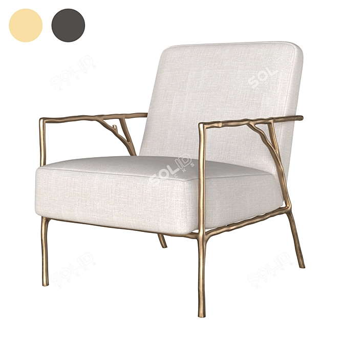 Elegant Antico Chair: Stylish Design & Superior Comfort 3D model image 1