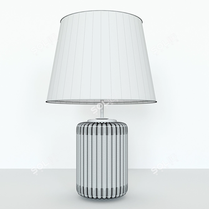 Stylish Ceramic Table Lamp 3D model image 4