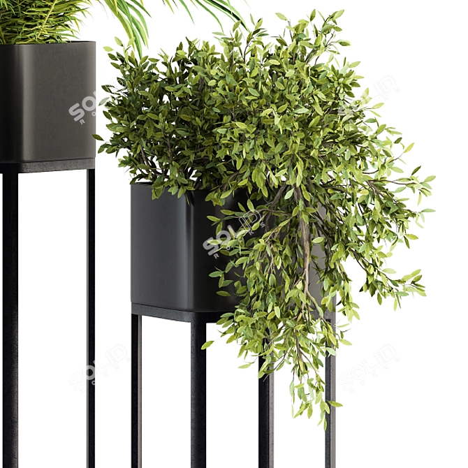 211 Indoor Plant Box Stand 3D model image 3