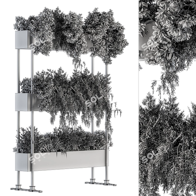 Green Oasis: Indoor Plant Set 3D model image 7