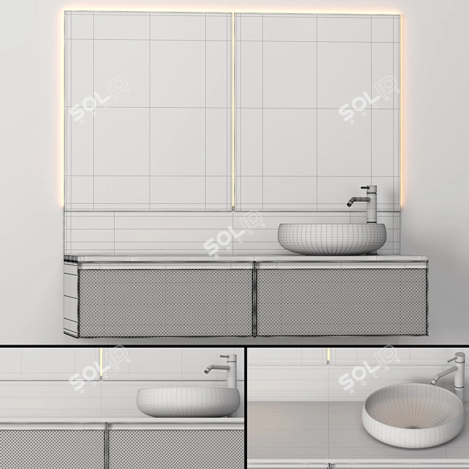 ARTELINEA +skin 140: Sleek Bathroom Elegance 3D model image 4