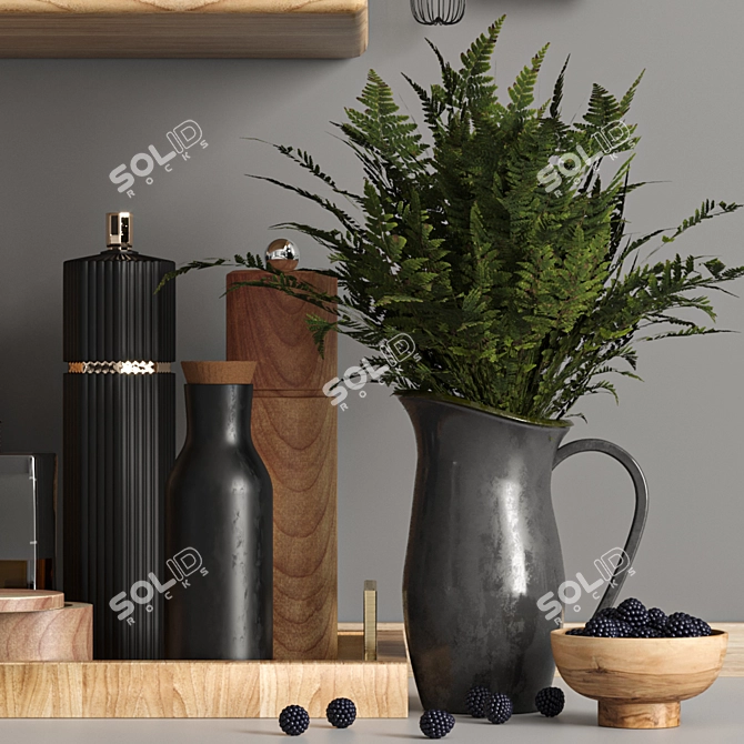 2018 Kitchen Accessories Set 3D model image 3