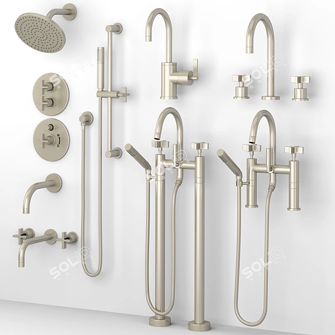 West Slope Rejuvenation Faucets & Bath Shower Set 3D model image 4