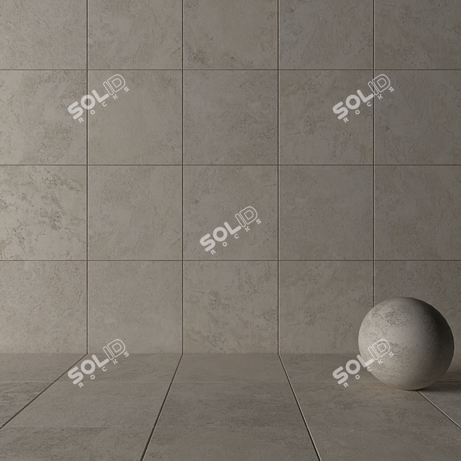 Navona Bone Cross 80x80: Wall and Floor Tiles 3D model image 3